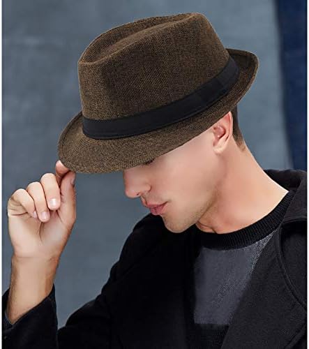 Classic Fedoras Hats Kratki Brim Panama Jazz Hat ljeto Plaža Slamka kapa za muškarce Žene Kostim dodaci