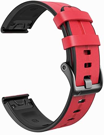 WTUKMO 22 / 26mm QuickFit Smart Watch remen za Garmin Fenix ​​7 7x 6 6x Pro 5x 5 Plus 3HR 935 945 Prava kožna pojas Silikonska ručna narukvica Correa