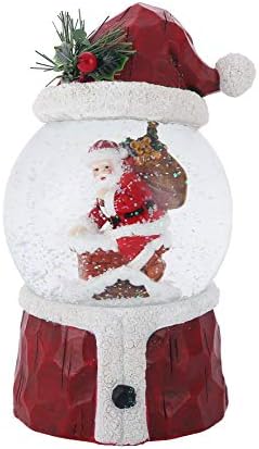 Dusvally Sning Globe Poklon za dječje i odrasle santa i poklon-scena, kristalno muzičko sjajno kugla za božićnu i novu godinu, 100 mm stakleni vodeni globus ukras za dom i ured, 7''