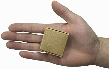 1.57x1,57x0,78 inča Mali kraft papir poklon kutije karton smeđe zrakoplove Kvadratni pravokutnik tretira poklon za pakiranje nakit nakit nakit nakit kartona bombona za skladištenje hrane