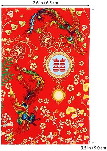 Aboofan 80kom 2021 Kineski držač novca za vjenčanje kineska crvena koverta sretni novčani paketi crveni Paketi