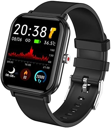 Smart Watch, 44 mm Tragovi za tragače sa 24 sportskim režimima, 5atm Plivanje Vodootporan, monitor monitora Step CALORORIE Counter, 1.7 HD dodirni ekran SmartWatch za muškarce Konstruirani za muškarce