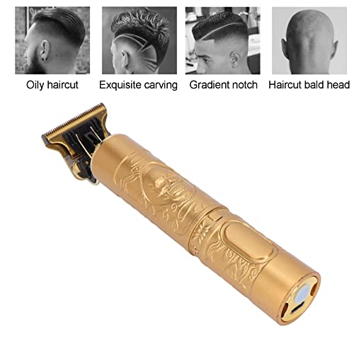 Električni trimer za kosu, profesionalni komplet za njegu kose sa 3 vodeća češlja za muškarce Gold