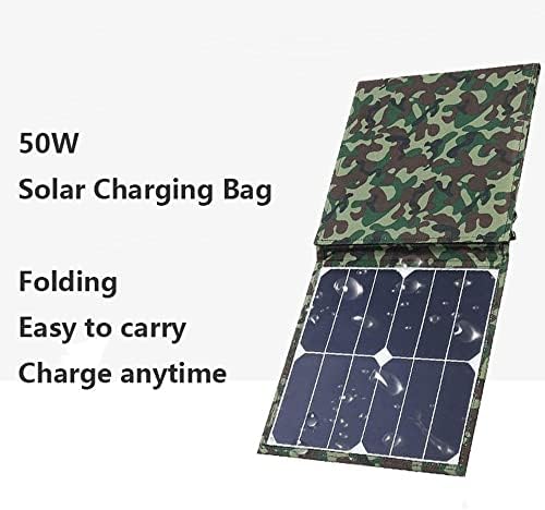 50W vanjski solarni Panel, sklopiva torba za solarno punjenje, brzo punjenje, Prijenosna elektrana