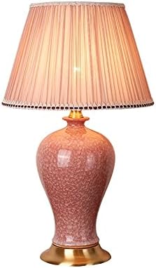 Zhaolei keramička stolna svjetiljka Noćna lampa Američka stolna svjetiljka vjenčana ružičasta stolna svjetiljka