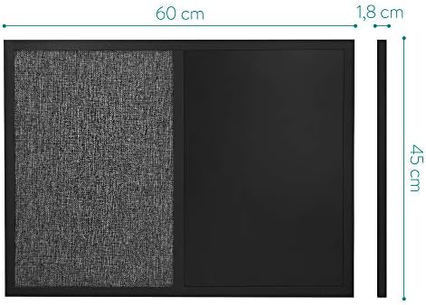 Navaris kombinovana kreda i Oglasna tabla - 18 x 24 u magnetnoj tabli od tkanine kombinovane igle za zid-uključuje