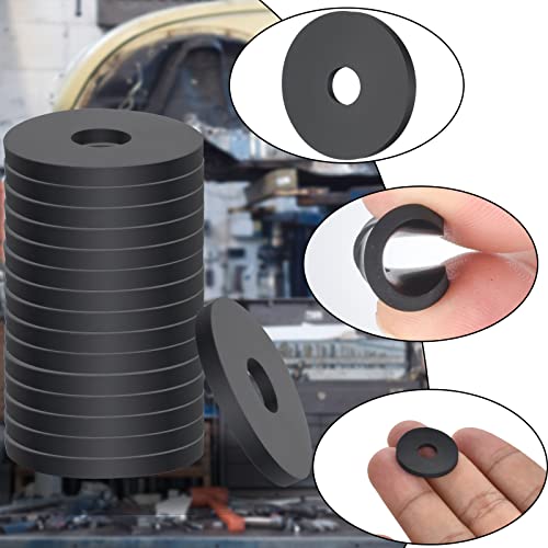 AccEncyc 60kom gumena podloška gumene ravne podloške odstojnici 25mm od x 7mm ID x 2mm debljine