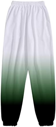 Miashui Plus Veličina Istepene hlače udobnosti sa džepovima Hlače Joggers Womens High Sweatpants Workout Atletic Slatke udobne hlače