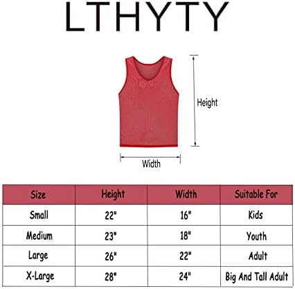 Lthyty 12 Pack Scrimmage Prsluk / Timski trening trening / Sportski prsteni / Dresovi prakse / Soccer Bibs sa torbom za nošenje