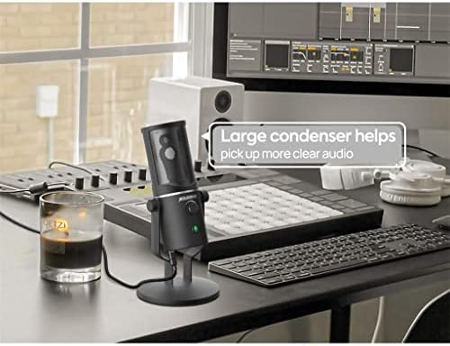 Wionc kondenzator mikrofon, Podcast snimanje Mini, USB mikrofon za računar, Ps4, Ps5, Mac, Laptop