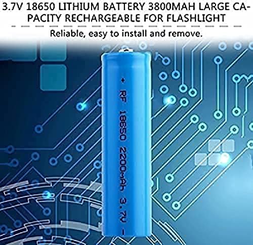 Morbex 2200mAh visokog kapaciteta 3,7 V Li-Ion punjiva baterija Punjiva baterija ICR 1200 Dugi život za LED lampicu, 6pcs, 6 komada