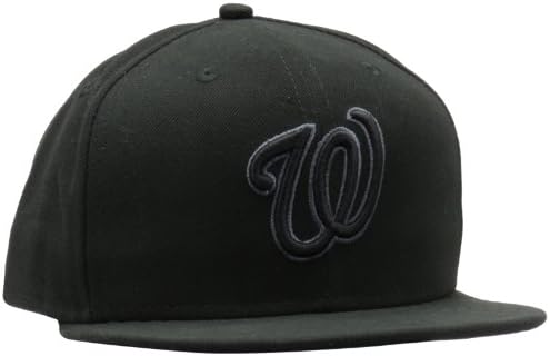 MLB Washington Nationals crna & amp; siva 59fifty opremljena kapa