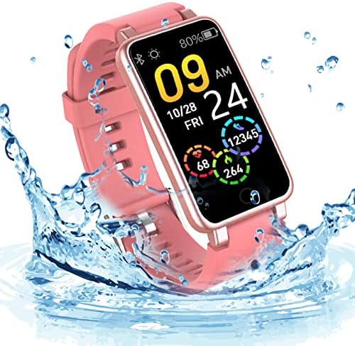 Adumix Smart Watch, Fitness tr? CKER sa tekstom i nazovite, Bloo? Oxyg? N, H? Art Rat?, Monitor za spavanje, IP67 vodootporan, 0,96-inčni HD ekran u boji, kompatibilan sa iOS & Android # 2