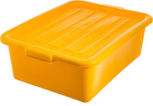 Carlisle Foodservice Proizvodi CFS N4401204 Comfort Curve ™ ergonomski umivaonik tote kutije poklopac, univerzalan, žuti