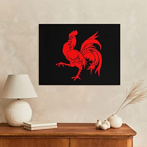 Nudquio Rooster zastavu crveni kurac platnu zid slika visi slike Artwork za dnevni boravak spavaća soba ured