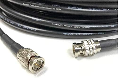 50 g Foot Canaas 12G-SDI 4K UHD video BNC koaksijalni kabel koji se prodaje po priključivanju kablova