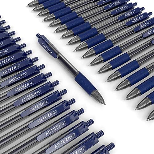 ARTEZA GEL olovke set od 50 plavog i tačkastih časopisa 6x8 inčni paket od 2, kancelarijski materijal za školu, ured ili dom