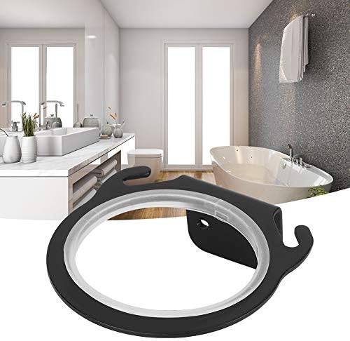 Okjhfd Viseće držač za sušilo za kosu, prostora aluminijski klasični držač za kosu crne ladice za organizovanje predmeta za domaćinstvo za kupatilo hotel
