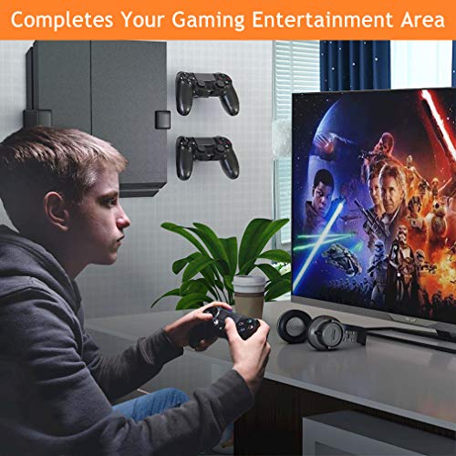Zidni nosač držača kontrolera, univerzalni višenamjenski kontroler video igara za prikaz ili organizaciju, savršen za PS4 / PS3 / Steam / Xbox / Xbox One / PC / prekidač Pro kontroler - bijeli