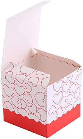 Pakovanje 50 šuplje dvostruko srce bombona Crvena tip poklona Favoriti čokoladu