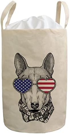 Praonica rublja košara srušena divlja životinja u SAD-u zastava naočale mršave prljave odjeće Vodootporna torba posteljina