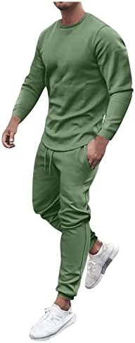 Fsahjkee Men TrackSit atletski odjevni odjeća, trčanje jogging odijelo s dugim rukavima Basic Sweatsuits Sweatsuits Duweat odijelo