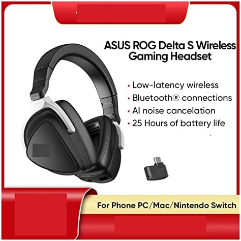 Delta S Gaming slušalice Lightweig sa 2,4 GHz niske latencke bežične slušalice kompatibilne sa telefonom / kom // PlayStation Nintendo prekidač