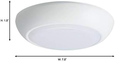 CLD 7 in. Bijelo se bira integrirano svjetlo za plafon za ugradnju LED Flush