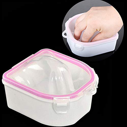 maiduoduo01 1kom dvoslojna posuda za nokte, plastični alati za uklanjanje laka za uklanjanje laka-4,72 x 4,33 x 2,36 Pink