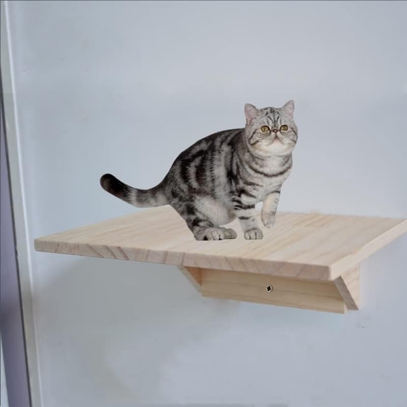 FZZDP Cat Tree Cat penjački okvir za Stratch dasku drvena platforma za skakanje za mačke DIY namještaj za kućne ljubimce mačja odskočna daska zidna igračka za mačke