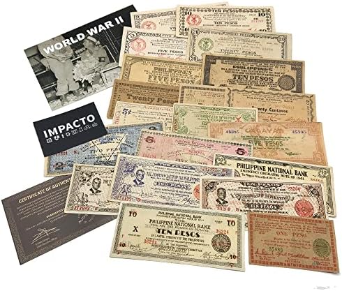 WW2 svjetska valuta-20 novčanice koje su koristile tokom Svjetskog rata 2 od strane gerile-novac od smrtne kazne, Potvrda o autentičnosti i album uključeni.