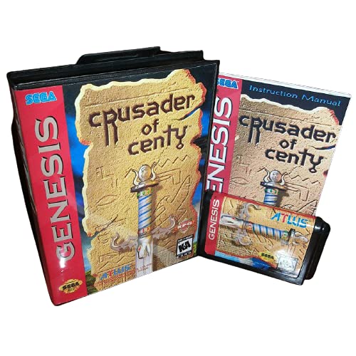 Aditi Crusader of Centy američki poklopac sa kutijom i priručnikom za SEGA Megadrive Genesis Video Game Console 16 bitna MD kartica