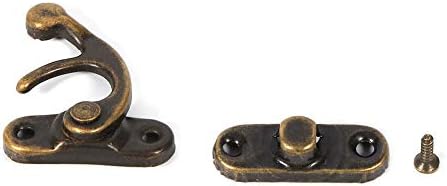 FDIT 12 kom antique latch kuka hasp brončani ton sa vijcima za drvne nakit kutije za nakit HASP kuka za zaključavanje