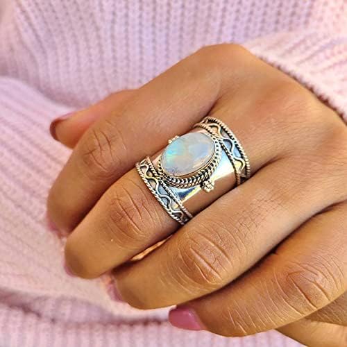 Vintage Style Ring Bohemian Creative Vintage Wideng Ring Modni dame Party Ring Nakit Zapadni vjenčani prsten