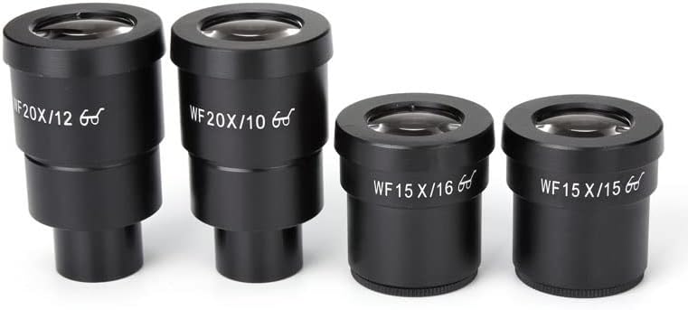 Komplet opreme za mikroskop za odrasle 2 kom Wf10x WF15X WF20X mikroskopski okulari za Stereo mikroskop široko polje Laboratorija za sočiva sa visokim Okularom