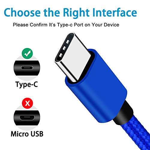 2-paket 6ft USB-C kabl za punjenje za GoPro Hero MAX,11 10 9 8 7 6 5,Motorola Moto G Fast/G Power/g Stylus,G8