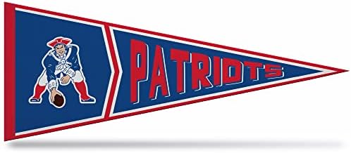 RICO Industries NFL New England Patriots Retro 12 x 30 mekana pennant - EZ za vješanje - Početna Décor