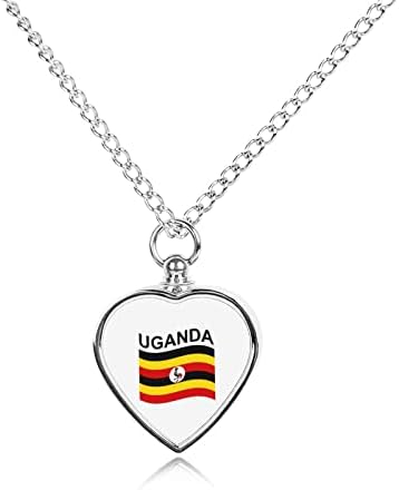 Zastava Ugande Memorijalna ogrlica za kućne ljubimce kremiranje nakita za pepeo urna ogrlica privjesak