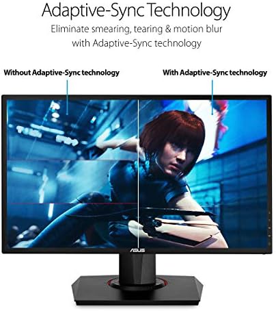 ASUS VG248QG 24 G-Sync Gaming Monitor 165Hz 1080p 0.5 ms njega za oči sa DP HDMI DVI, Crna