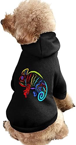 Obojeni kokeleon psi s kapuljačom s kapuljačom kućne ljubimce s kapuljačom za kućne majice
