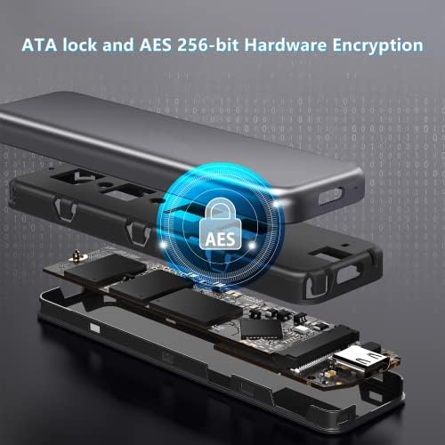 Na 1TB prijenosni SSD, Prijenosni vanjski SSD uređaj, Type-C PS4/PS4 Pro/Mac kompatibilan, USB 3.1 do 540MB / s, ATA Lock i AES 256-bitnu hardversku enkripciju