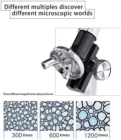 Mikroskopski Set 30 kom uvećanje100x-1200x metalna ruka optička staklena sočiva, Widefield okular, za djecu učenike i početnike