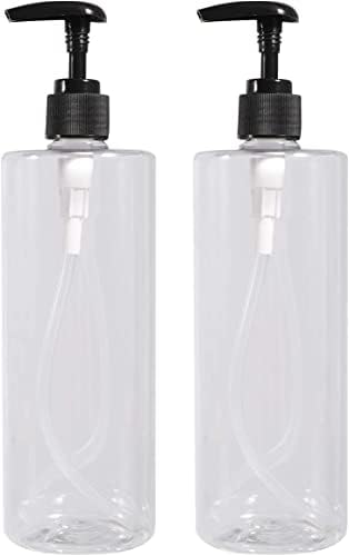 Namazi Pump boca, boca sapuna, 2pcs 500ml Prazna boca prozirna jednostavna boca za pohranu za emulzijske ručne pranje izdržljivog