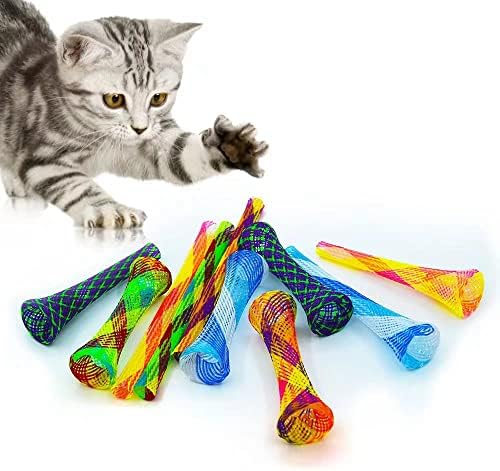 ISMARTEN cat spring Toys, cat Tube spring Toy interaktivna igračka za mačke u zatvorenom prostoru, plastične opružne zavojnice privlače mačke u Swat, grize, lovi
