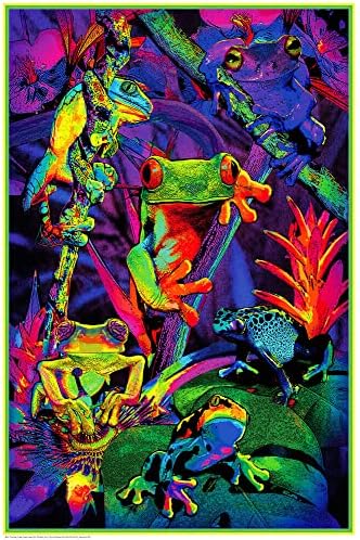Studio B Tree Frogs - Ne-januto Blacklight Poster 24 x 36 24 x 36 Paper