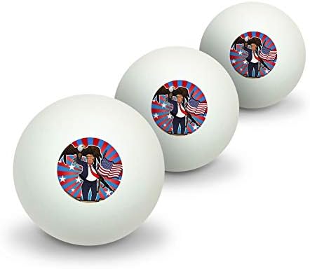 Grafika i više Patriotskog Donalda Trumpa sa Eagle American Flag pištolj Novost stolni tenis Ping Pong Ball 3 Pack