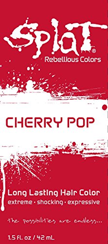 Splat / Cherry Pop / 1.5 oz. Pakovanje Folije / 30 Pranje / Crvena Polutrajna Boja Za Kosu