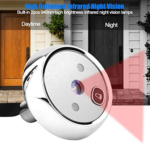 Digitalni preglednik vrata, 3 inča TFT LCD ekrana HD pametni peephole vizualna zvona sa 1MP IR noćnom vidnom kamerom, jednostavan za upotrebu, za kućnu sigurnost