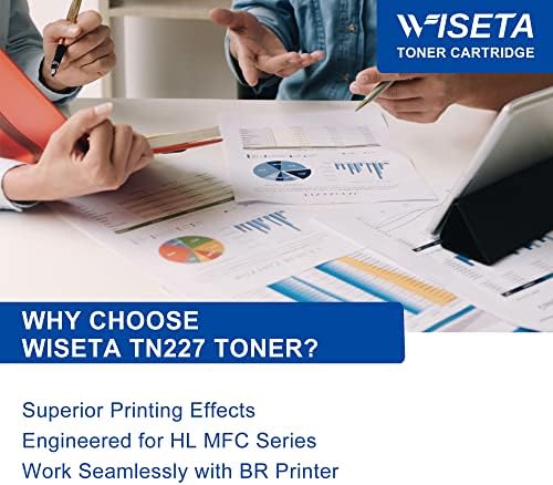WISETA TN227 TN 227 kompatibilan Tn227 zamjena tonera za Brother Tn227 TN-223 TN223 kompatibilan sa MFC-L3770CDW