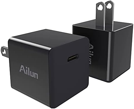 Ailun 2 paket zaštitnik ekrana kompatibilan za iPhone 12[6.1 inch] + 2 paket zaštitnik sočiva kamere i Ailun 2pack 20w USB C Adapter za struju,PD Port Thumb zidni Punjač blok brzo punjenje